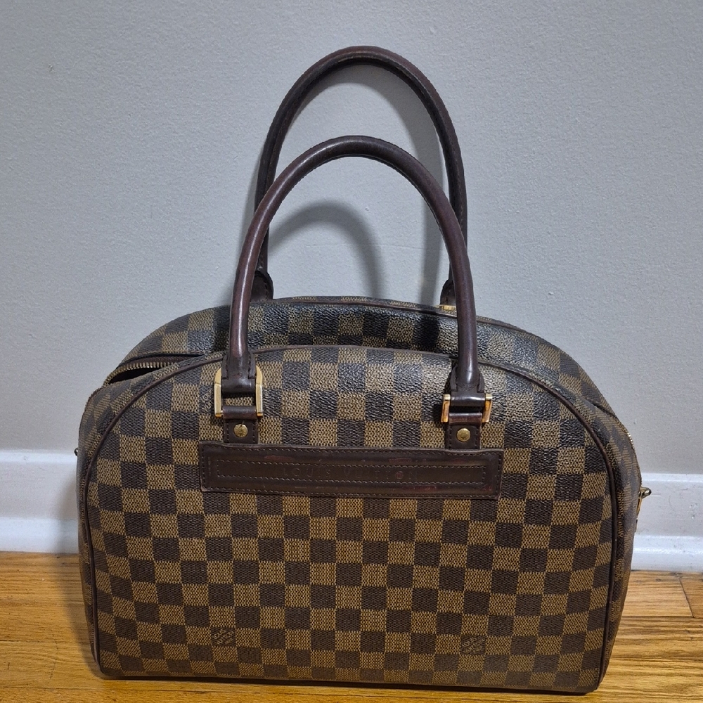 Louis Vuitton Brown and Orange Interior Handbag